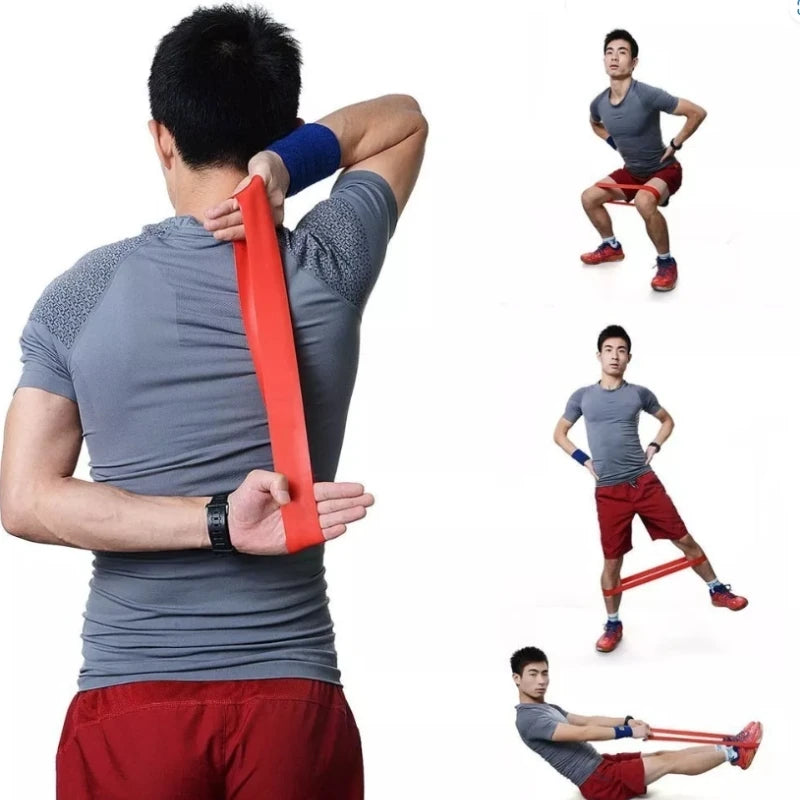 Kit 5 Faixas elásticas Thera Mini Band Fisioterapia Multifuncional Crossfit