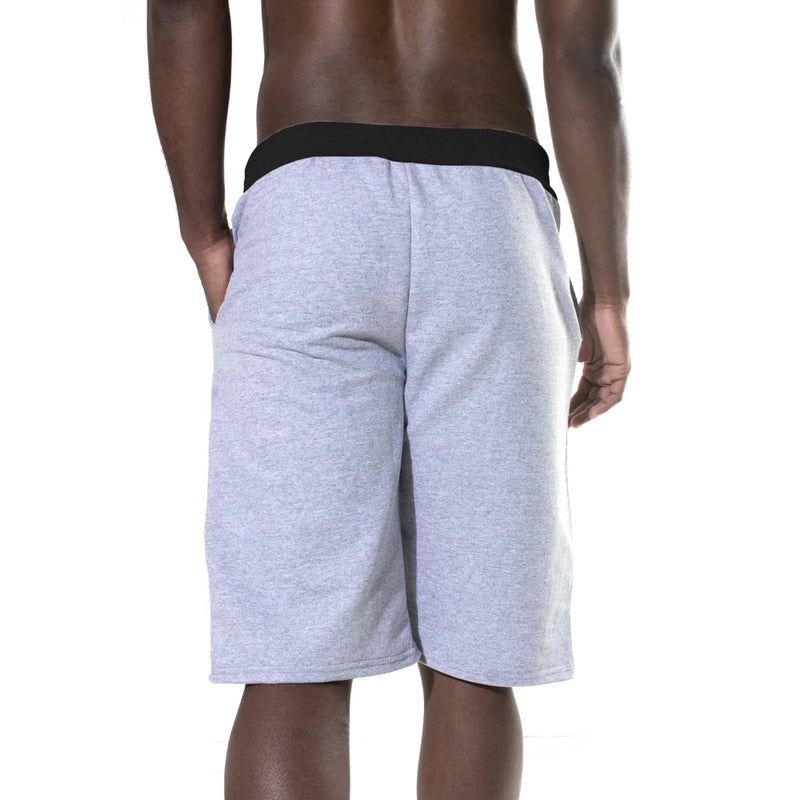 Bermuda Masculina Moletinho Básica Casual Cinza Mescla do P ao G1/EXG