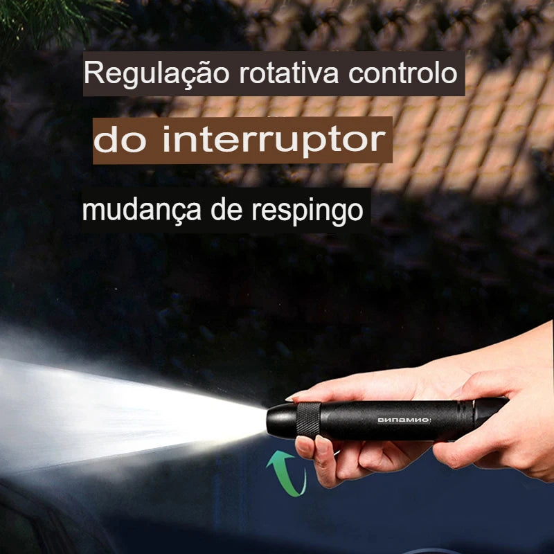 Kit 3 em 1 Bico de mangueira de alta pressão com conector Ideal para jardinagem e limpeza externa Acessórios práticos