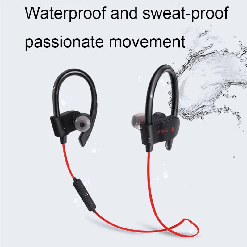 À prova dwireless água sem fio bluetooth fone de ouvido esporte música fones estéreo baixo fone com microfone todos os smartphones