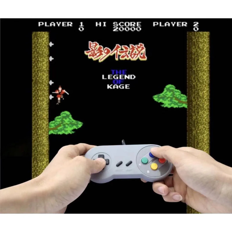 Videogame Super Mini 2 controla 620 jogos 8 bits