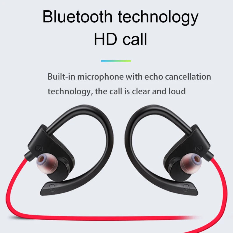 À prova dwireless água sem fio bluetooth fone de ouvido esporte música fones estéreo baixo fone com microfone todos os smartphones