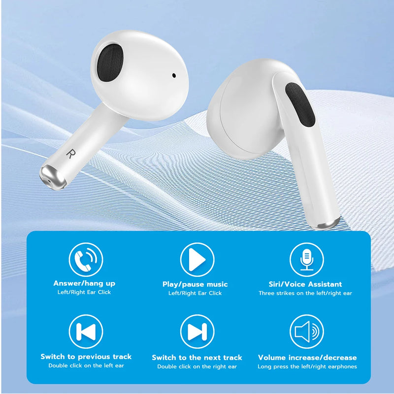 Bettdow Fones De Ouvido Sem Fio Bluetooth 5.3 Esportes,branco