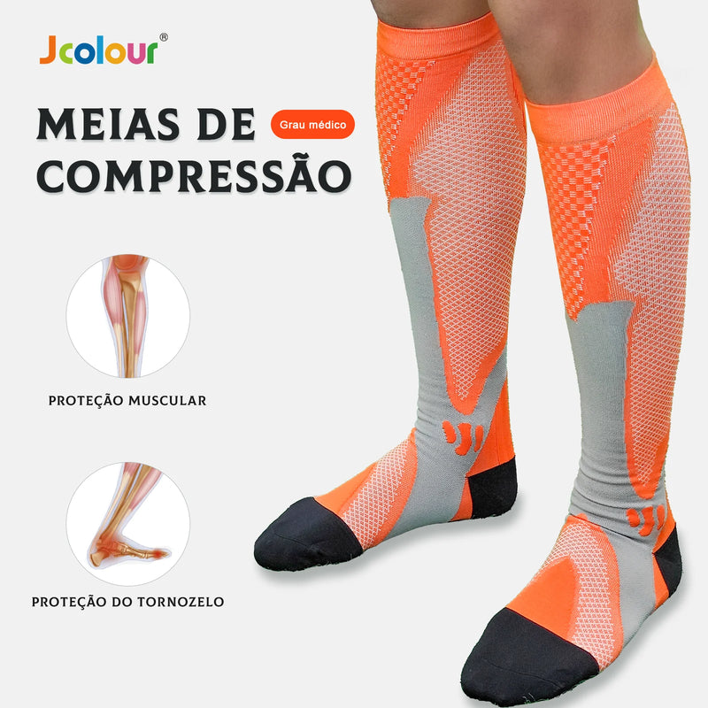 3 kit profissional de alta compressão estimula corrida ciclismo estimula corrida alívio de varizes