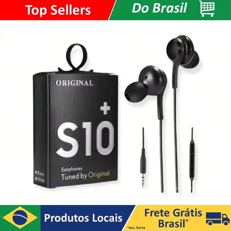 Fones de ouvido com fio fones de ouvido intra-auriculares estéreo fones de ouvido graves fones de ouvido esportivos de 3,5 mm